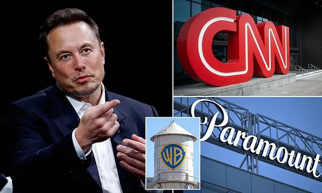 Elon Musk leaves woke media elites shaking in their boots as he invests $1billion in CNN and Paramount's parent company